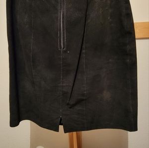 Back suede shirt